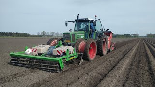 Fendt Favorit 818 Turboshift Miedema poter Aardappels poten Loonbedrijf Houbraken [upl. by Drofdarb]