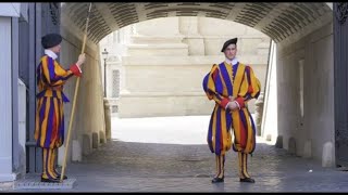 Changing of the Swiss Guard  Vatican March 7th 2016 [upl. by Ackerley]