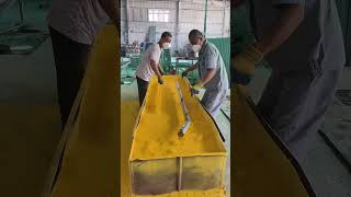 Steel fence net pillar making shorts [upl. by Eldin244]