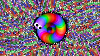 Slitherio 1 Giant Snake vs 98721 Tiny Snakes Epic Slitherio Gameplay [upl. by Allmon]