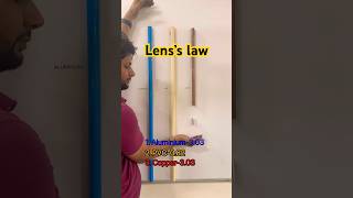 lenzs law Short lenzlaw physics [upl. by Nosral]