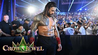 Roman Reigns makes stunning entrance as The OTC Crown Jewel 2024 highlights [upl. by Eon]