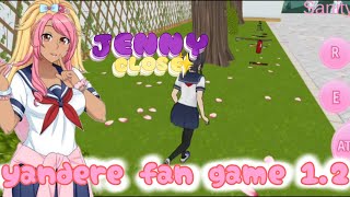 🇧🇷testing the fangame yandere fan game 12🇺🇸  yandere fan game 12  JENNY CLOSE [upl. by Dygall]