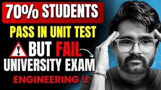 70 STUDENTS PASS IN UNIT TEST BUT FAIL IN UNIVERSITY EXAMENGINEERINGPRADEEP GIRI SIR [upl. by Ennaeed]