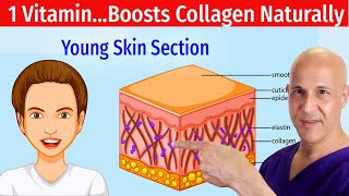 1 Simple Vitamin to Younger Looking SkinBoost Collagen Naturally Dr Mandell [upl. by Anoid]