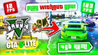 🔧How To Fix Lag In GTA 5  2024  No GPU ❌Install GTA 5 Lite [upl. by Esdnyl]