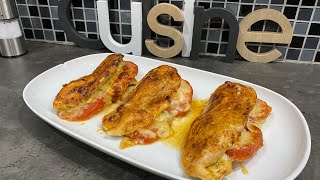 🇫🇷 🇧🇪 poitrine de poulet farcie au pesto  tomate et mozzarella  un délice  recette facile ELA [upl. by Dacie]