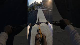 The scariest slopestyle course ever RB Roofride🙃 bike biking dirtjump mountainbike slopestyle [upl. by Ihsir]