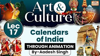 Complete Art and Culture  LEC 17 Calendars of India  GS History by Aadesh [upl. by Ettedanreb]