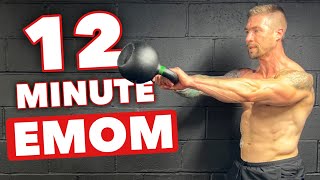 12 Minute Kettlebell EMOM  Follow Along [upl. by Miki]