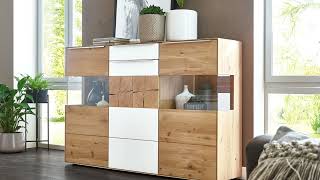 Massives Highboard Talvera von VALMONDO mit Farbglas amp Hirnholz [upl. by Alfreda]