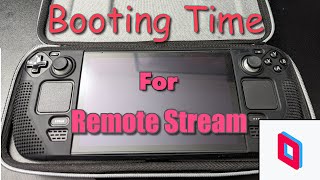 How long to boot Steam Deck into Parsec for remote streaming [upl. by Merle]