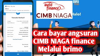 cara bayar tagihan CIMB NIAGA finance melalui brimo [upl. by Airotahs]