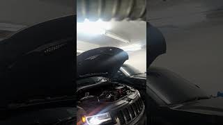 Afe cold air intake and granatelli throttle body on srt jeep light revs hemibrothers hemi srt [upl. by Oiram]