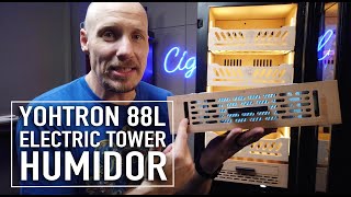 Yohtron 88L Electric Tower Humidor Review [upl. by Finlay]