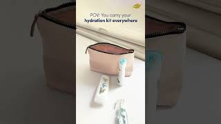 Pack your hair hydration kit wherever you go 💙​ [upl. by Irroc619]