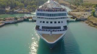 Braemar cruising through the Corinth Canal [upl. by Jacobine655]