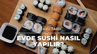 50 TLYE EVDE 42 PARÇA SUSHİ SET HAZIRLIYORUM  3 FARKLI ROLL TARİFİ VE SUSHİ PİLAVI NASIL YAPILIR [upl. by Hebrew]