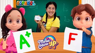 La Escuelita de los Muñecos Maria Clara y JP Clase de Origami [upl. by Enihsnus169]