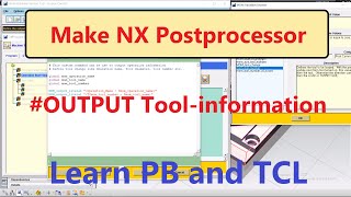 NX CAM Tcl example in NX Post Builder 3  quotOutput operation informationinclude tool informationquot [upl. by Leafar]