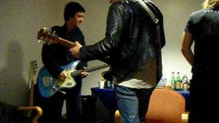 The Cribs and Johnny Marr jam backstage in Manchester 2208 [upl. by Ferd]