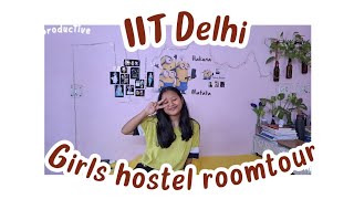 IIT DELHI GIRLS HOSTEL ROOM TOUR Himadri Hostel [upl. by Eimmat]