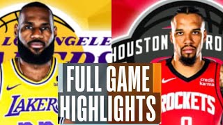 Los Angeles Lakers vs Houston Rockets Full Highlights HD  19 2023 NBA Regular Season [upl. by Etessil]