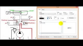 Exercice1schéma hydraulique correction 3éme question partie 1 [upl. by Erastes]