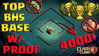 NEW  Top Builder Hall 5 BH5 Base 4000 Trophies W Replays Proof UPDATED [upl. by Suki]