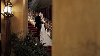 Elegant wedding at the Villa Erba on lake Como in Italy The bride in a Berta wedding dress [upl. by Ahsini]