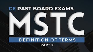 CE Past Board Exam Problems MSTC 2015  2023  Part 2 [upl. by Gleeson]