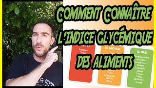 Comment connaitre lINDEX GLYCÉMIQUE dun aliment [upl. by Eiramaliehs98]