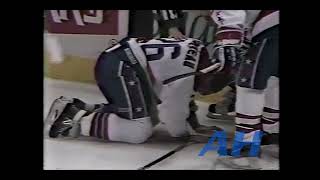 NHL Oct 13 1989 Yvon CorriveauWSH v Kris KingNYR Washington Capitals New York Rangers [upl. by Enened]