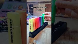 Stabilo Boss Highlighters Set Unboxing 15 Colors [upl. by Nim]