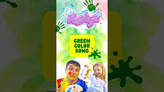 Like Nastya Song  GREEN colour  Kids Song nastya english short [upl. by Fachini]