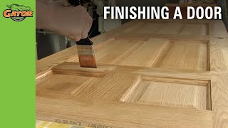 Howto Stain and Paint Unfinished Doors [upl. by Nodnyl]