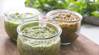 Three Pesto Recipes [upl. by Aicetal]