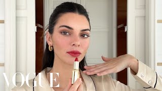 Kendall Jenner’s Guide to “Spring French Girlquot Makeup  Beauty Secrets  Vogue [upl. by Esirtal]