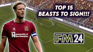 FM24 SKY BET LEAGUE TWO TOP 15 Players to SIGN [upl. by Adnalu481]