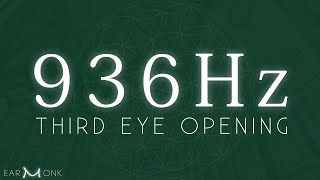 936 Hz 💎Pure Tone Pineal Gland Activation Third Eye Opening Powerful Isochronic Tone [upl. by Qifar970]