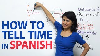 How to tell time in Spanish [upl. by Aivatra]