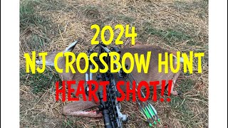 2024 NJ Crossbow Deer Hunt Heart Shot deerhunting crossbow heartshot [upl. by Korb360]