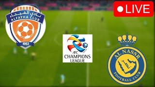 🔴Al Fayha vs Al Nassr LIVE  AFC Champions 2024 Matchday Cristiano Ronaldo Video Game Simulation [upl. by Armmat250]