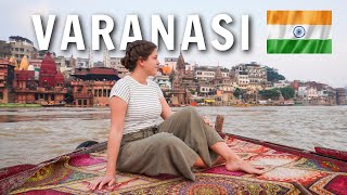 Visiting Indias Holiest City Varanasi Travel Vlog [upl. by Heintz507]