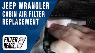 How to Replace Cabin Air Filter 2018 Jeep Wrangler  AQ1229 [upl. by Atelra]