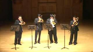 Virtuoso Trombone Ensemble play Toccata amp Fugue in D minor [upl. by Hermie]