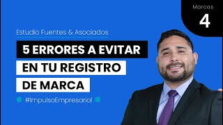 5 errores frecuentes en tu registro de marca ►Registro de marca en Indecopi Perú 2021 [upl. by Accissej]