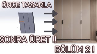 DIY VESTİYER PART 2  KENDİN TASARLA KENDİN ÜRET  MALİYET HESAP VİDEOSU ve Yerleşim yapma Sunta [upl. by Ellerrad281]