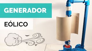 GENERADOR EÓLICO VERTICAL CASERO 💨  Tutorial  Paso Sustentable [upl. by Lieberman]