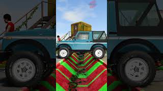 Toyota Fortuner Tow Suzuki Samurai Trucks vs Reverse Speedbump short beamng beamngdrive trucksvs [upl. by Aliakam]